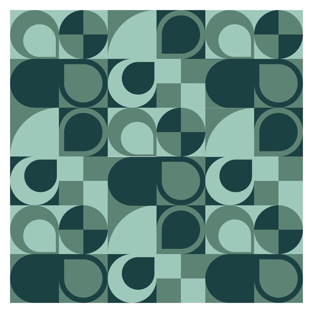 a square with a green and brown pattern on it