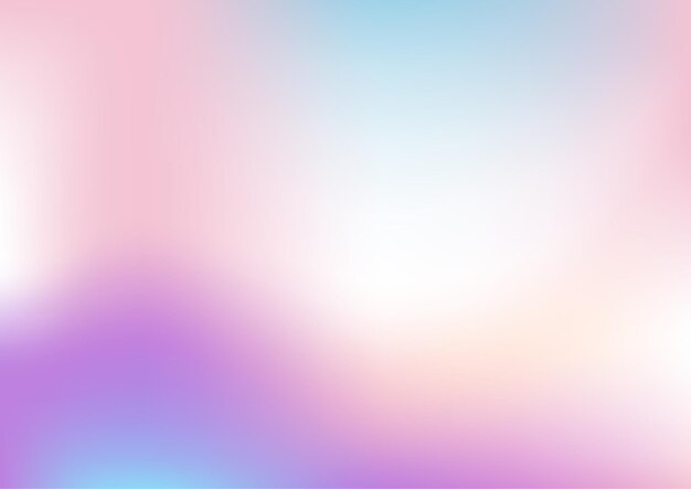 A vibrant holographic gradient background with pastel pink mint and lilac colors
