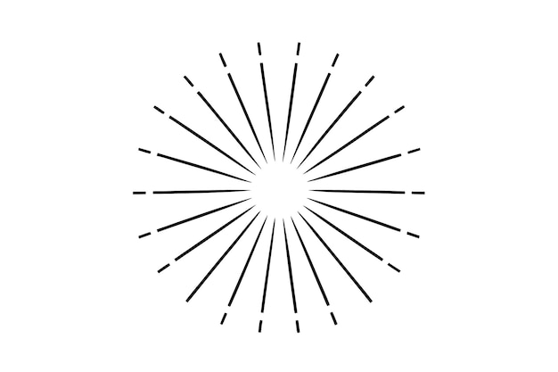 a white and black circle with lines that say rectangle