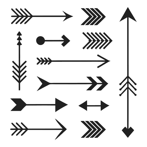 a white background with arrows pointing to different directions