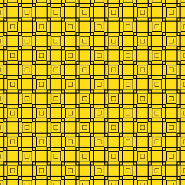 a yellow background with a pattern of squares and the number 1