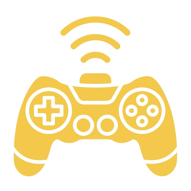 a yellow controller with a white logo that saysxon it