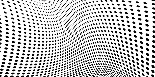 Aalto hiukkasten Futuristinen aaltovektori Kuvitus Abstrakti tausta dynaamisella aallolla Aalto 3d