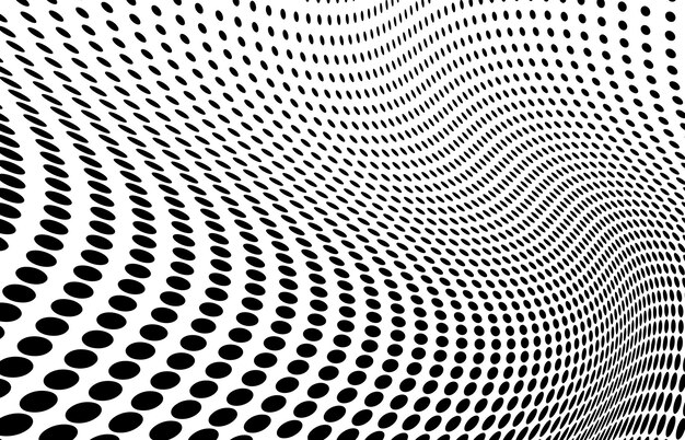 Aalto hiukkasten Futuristinen aaltovektori Kuvitus Abstrakti tausta dynaamisella aallolla Aalto 3d