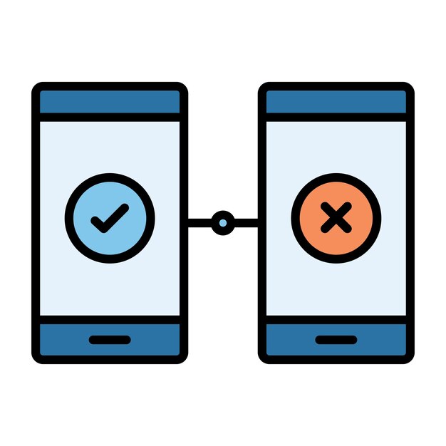 AB Testing Flat Illustration
