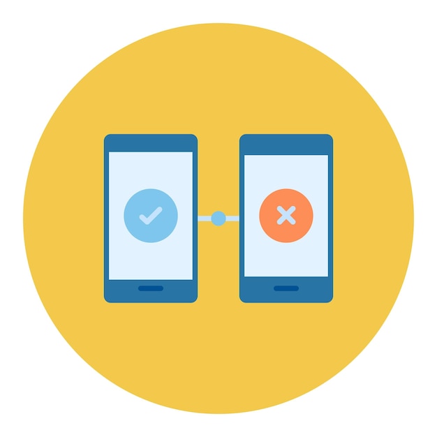 AB Testing Flat Illustration