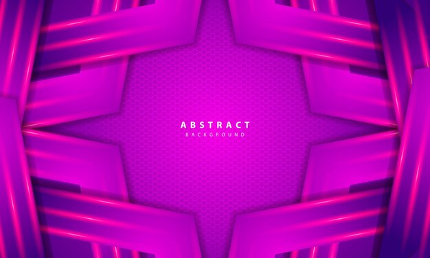 abstract 3d purple background overlap layers on dark space