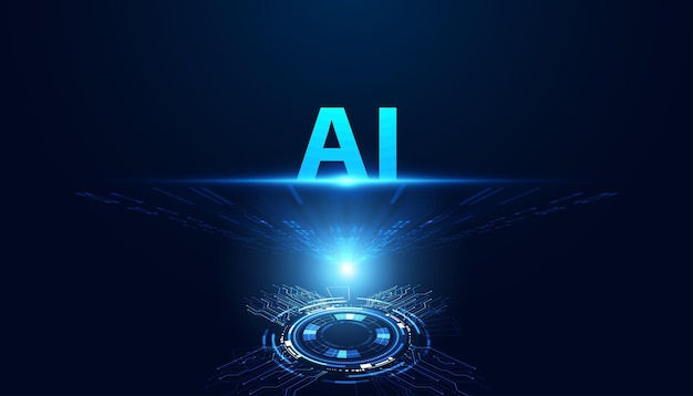 Abstract artificial intelligence ai technology invention research or analysis develop future ai