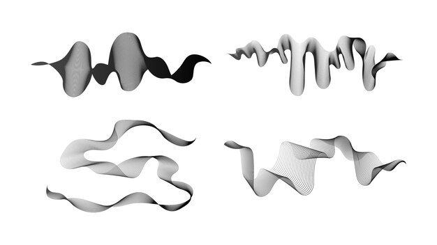 abstract backdrop with dark wave gradient linesx9