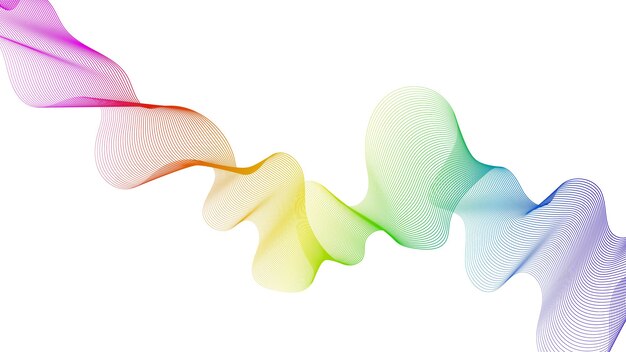 abstract backdrop with wave gradient lines