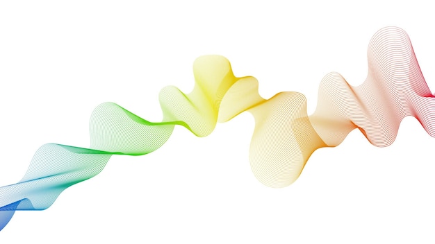 abstract backdrop with wave gradient lines