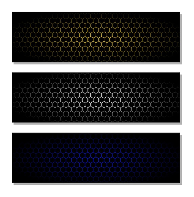 Abstract background black banner design vector illustration
