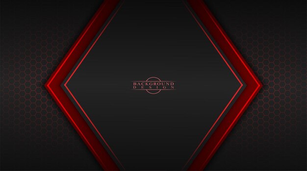 Abstract background black with red plate