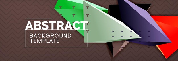 abstract background colorful minimal abstract triangle composition