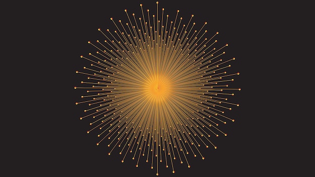 Abstract background design Gold Mandala vector