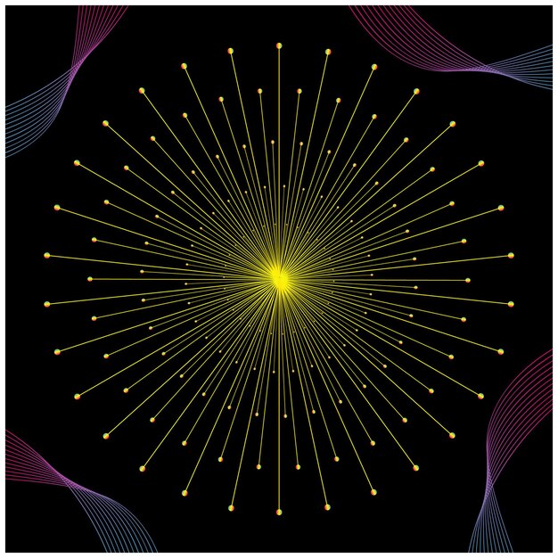 Abstract background design Gold Mandala vector