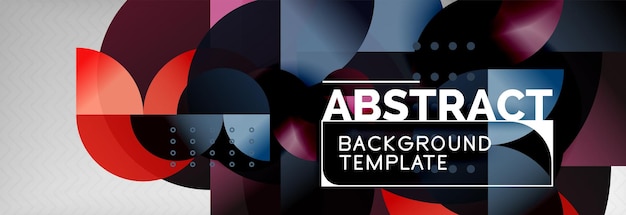 Abstract background geometric circle composition