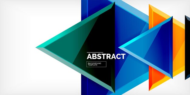 Abstract background glossy triangles Vector Illustration For Wallpaper Banner Background Card Book Illustration landing page