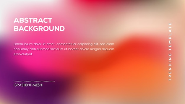 abstract background gradient mesh trending template design