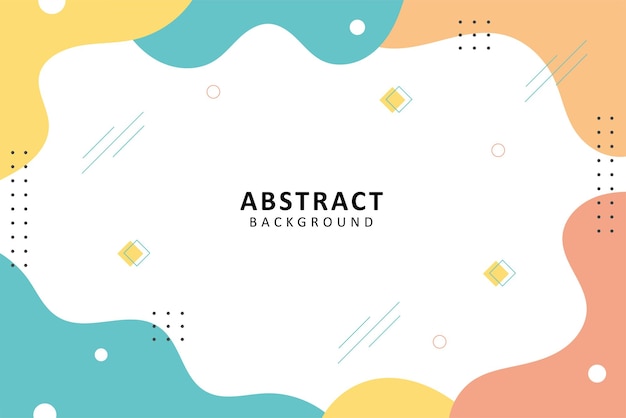 abstract background hand drawing various shapes and memphis element