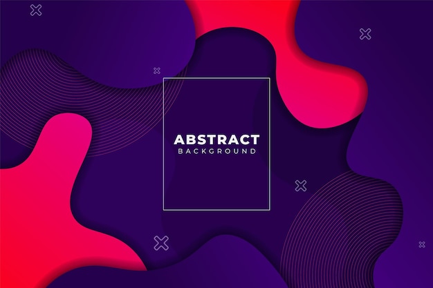 Abstract Background Modern Dynamic Shapes Fluid Gradient Blue and Red