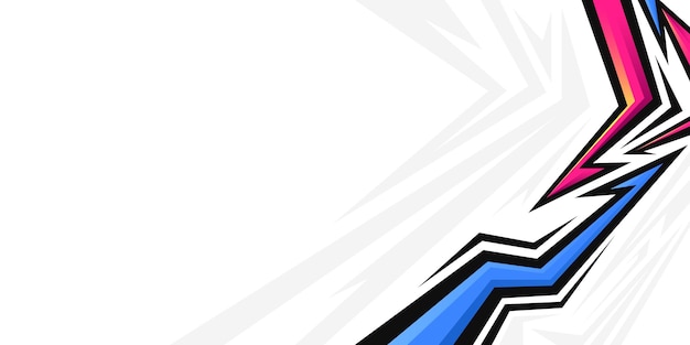 Abstract Background Motion Lines with Colorful Zigzag Sharp Highlights