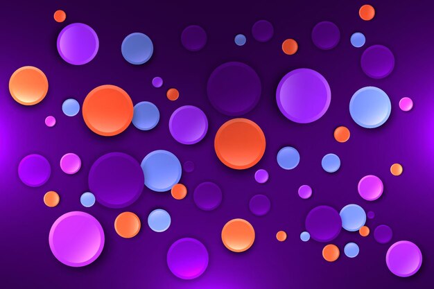 abstract background of colorful circles vector stylish effect