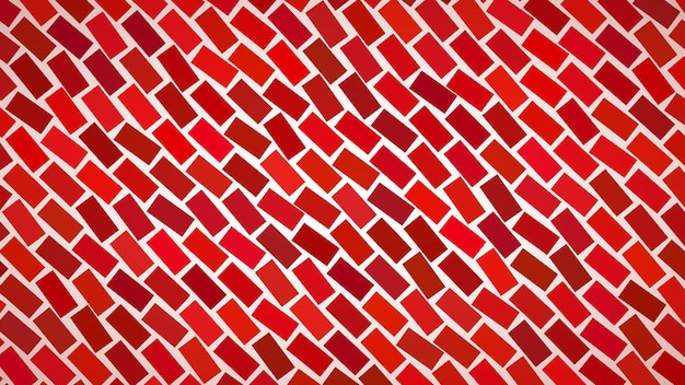 abstract background of diagonally arranged rectangles in red colors