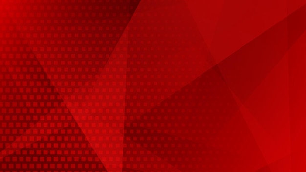 abstract background of lines polygons and halftone dots in red colors