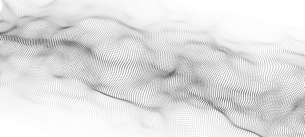 abstract background of moving dots vector 3d illustration