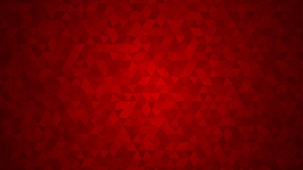 Abstract background of small triangles in red colors
