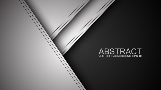 Abstract background overlapping lines 3d paper cut style vector illustration