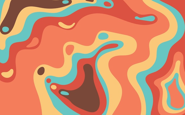 Abstract background red blue green peach black