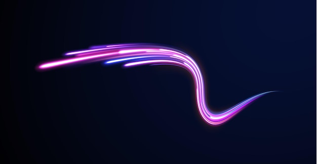 abstract background rotational border lines neon stripes in the form of drill turns and swirl