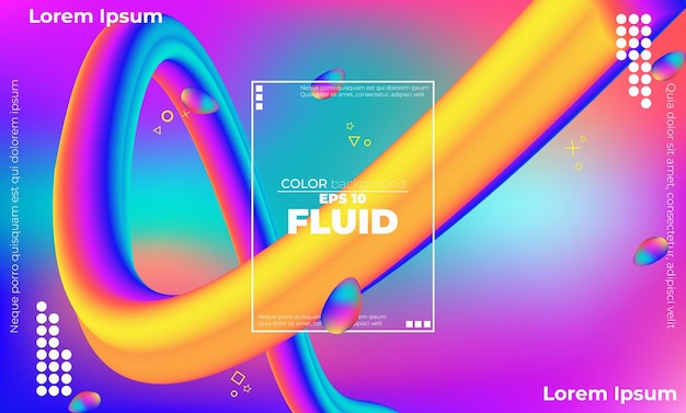 abstract background shape organic fluid colorful