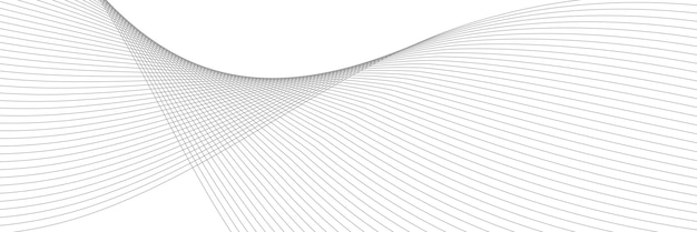 Abstract background vector grey with dynamic waves for business design