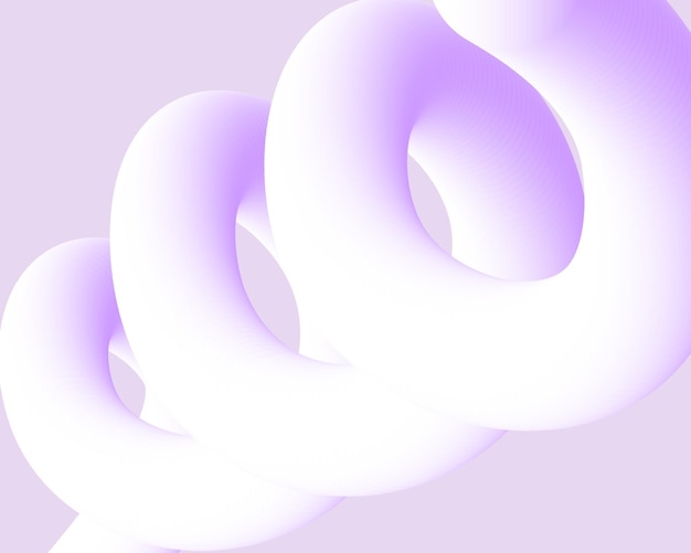 Abstract background, volumetric white spiral on a lilac background
