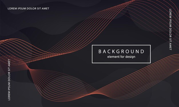 abstract background wave element for design poster stylized art colorful shiny gradient lines