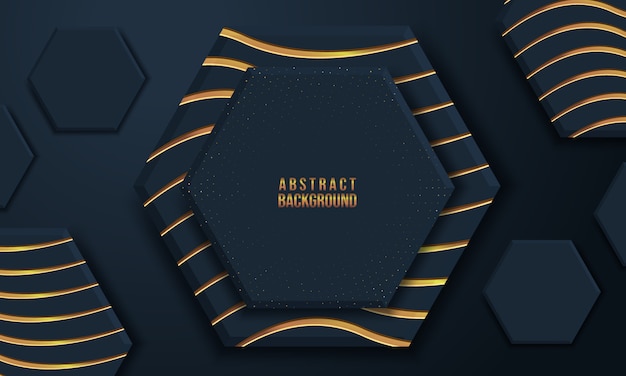 abstract background with 3d shape and wave texture