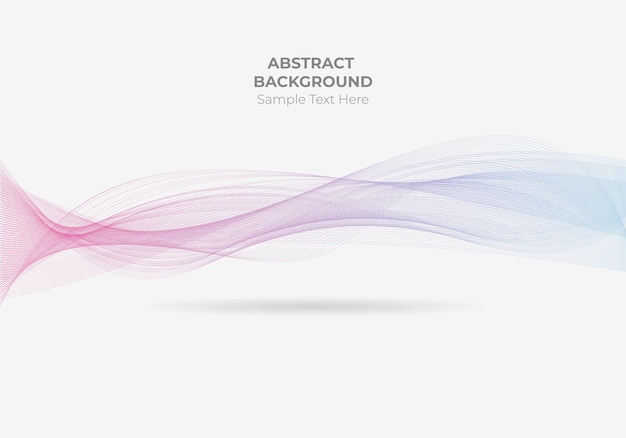 abstract background with colorful fluid line wave template