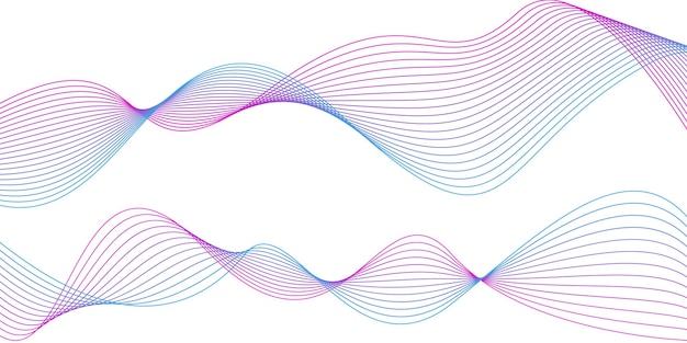 Abstract background with colorful waves line design