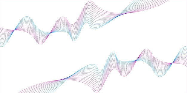Abstract background with colorful waves line design