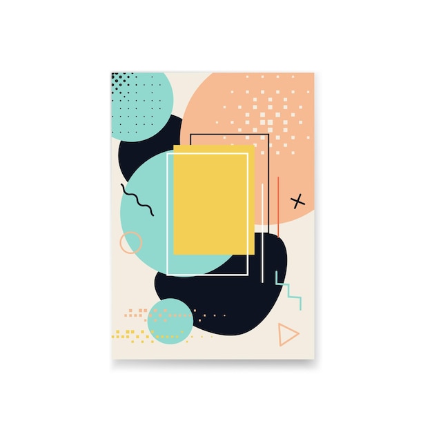 Abstract background with geometric shapes and place for text Vector illustration