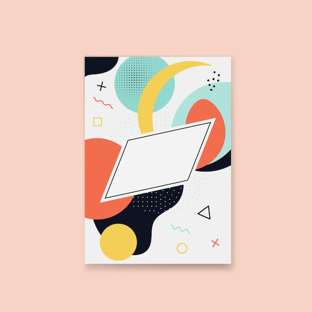 Abstract background with geometric shapes and place for text Vector illustration