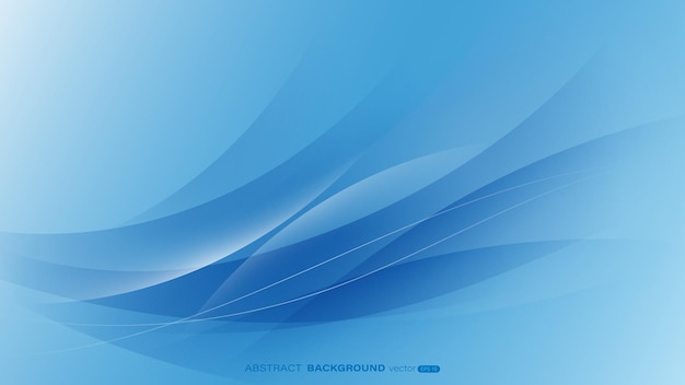 Abstract background with lines and trendy blue gradient curve