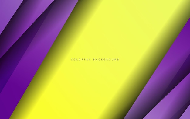 Abstract banner background yellow and purple color