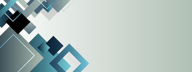 Abstract banner with modern shapes Abstract banner template with gradient
