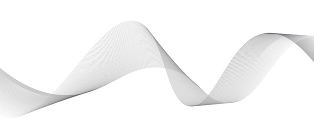 abstract black and white vector wave background