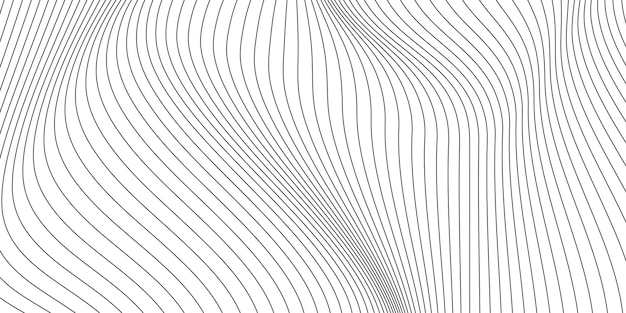 Abstract black and white wave background