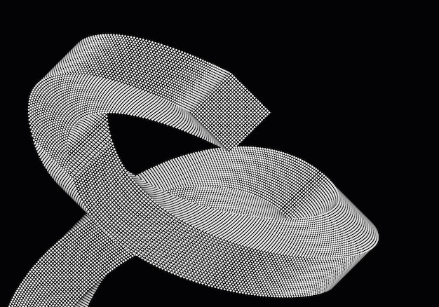 Abstract black background. line wave curve on background vector illustration.